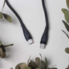 Maxlife kabel MXUC-08 USB-C - USB-C 1,0 m 100W czarny nylonowy