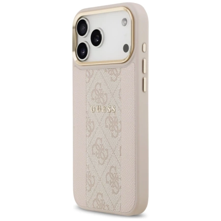 Guess 4G Stripe MagSafe Case für iPhone 17 Pro Max - Pink