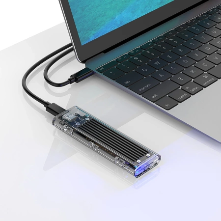 Kieszeń dyskowa M.2 NVME na USB-C 10Gbps - czarna