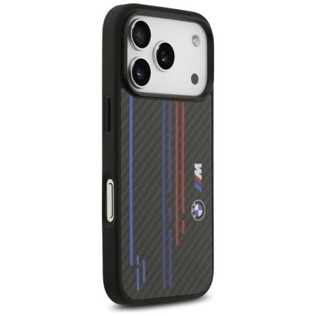 BMW M Kevlar Lines & Logo MagSafe Case for iPhone 17 Pro - Black
