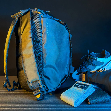 Wozinsky torba sportowa plecak bagaż podręczny torba 40x20x25 cm do samolotu czarny (WSB-B01)