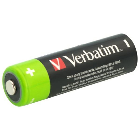 Verbatim Akumulator NiMH AA 2500mAh       Premium HR6 4szt czarny/ black 49517