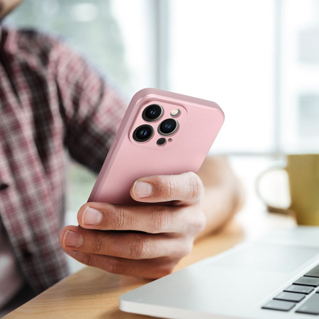 Futerał METALLIC do IPHONE 15 PRO MAX różowy