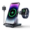 Joyroom JR-WQS02 iPhone AirPods Apple Watch 4in1 charging station foldable - black
