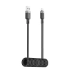 Acefast C14-04 USB-A - USB-C Cable Spring 480Mb/s 3A 1.2m - Black
