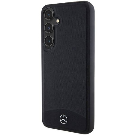 Oryginalne Etui MERCEDES hardcase Leather Textured & Plain MagSafe MEHMS24M23RBARK do Samsung Galaxy S24 Plus Czarny
