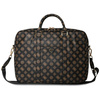 Torba LAPTOP 16" Guess 4G Peony Front Pocket Zipper Triangle Logo czarne