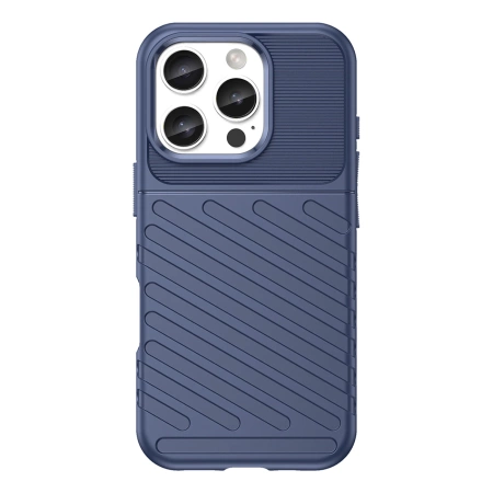 Thunder Case for iPhone 16 Pro Silicone Case - Blue