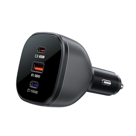 Ładowarka Acefast B14 samochodowa 165W 2x USB-C 1x USB-A - czarna