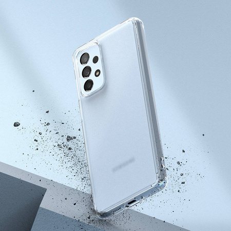 Ringke Fusion Matte TPU-Hülle mit Rahmen für Samsung Galaxy A73 durchscheinend