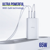 Allity ładowarka sieciowa GaN PD QC ATC-01-65WACC 2x USB-C + 1x USB-A 65W biała