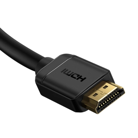 Baseus kabel przewód HDMI 2.0 4K 30 Hz 3D HDR 18 Gbps 5 m czarny (CAKGQ-D01)