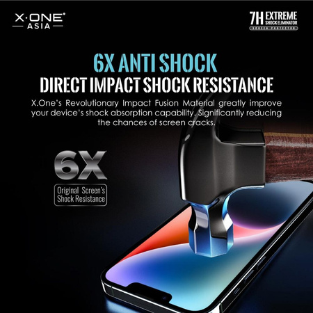 Szkło hartowane X-ONE Extreme Shock Eliminator 4th gen. - do iPhone 14 Pro/15