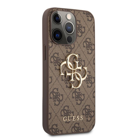 Oryginalne Etui IPHONE 13 PRO MAX 6,7" Guess Hardcase 4G Big Metal Logo GUHCP13X4GMGBR brązowe