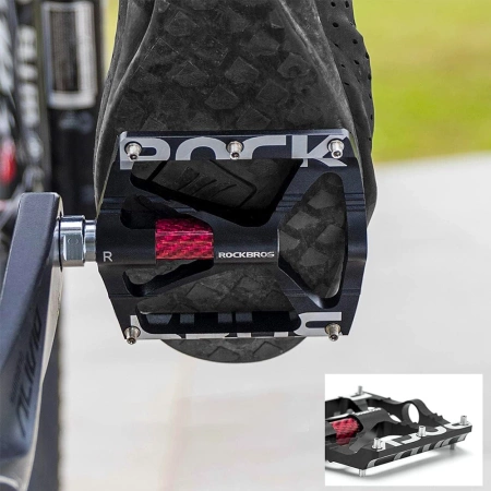 Rockbros 37213071001 Fahrradpedal-Set aus Aluminiumlegierung – Schwarz