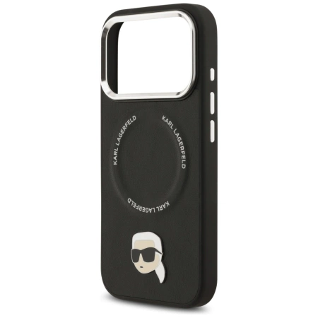 Karl Lagerfeld Karl Pin MagSafe Case for iPhone 17 Pro Max - Black