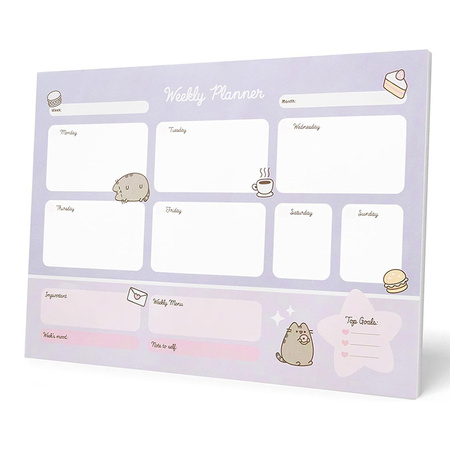 Pusheen - Planner tygodniowy z kolekcji Moments 54 strony A3