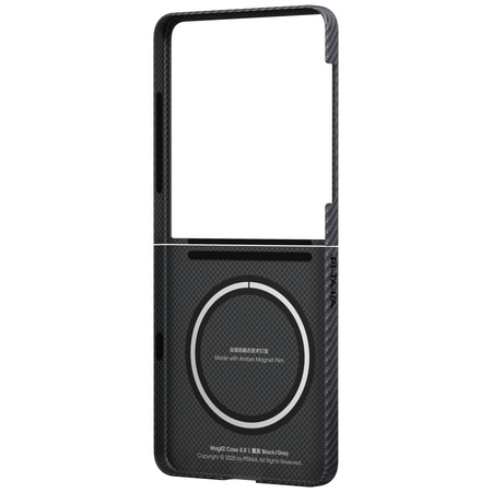 Etui PITAKA Ultra-Slim MagSafe do Samsung Galaxy Z Flip7 czarno szary
