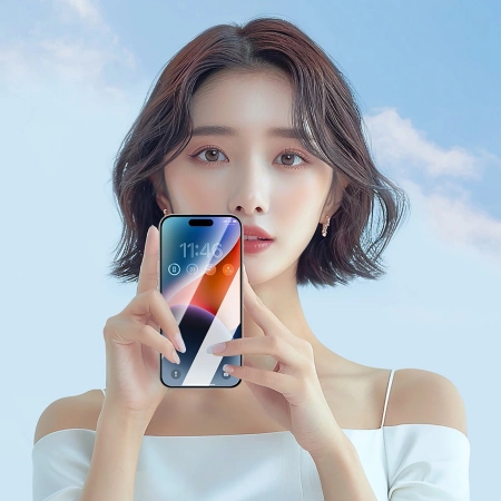 Joyroom JR-MAR0317 Panzerglas mit Antireflexbeschichtung für iPhone 15 Plus/16 Plus