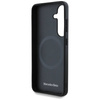 Case SAMSUNG GALAXY S25 Mercedes AMG Hardcase Leather Debossed Lines MagSafe navy blue