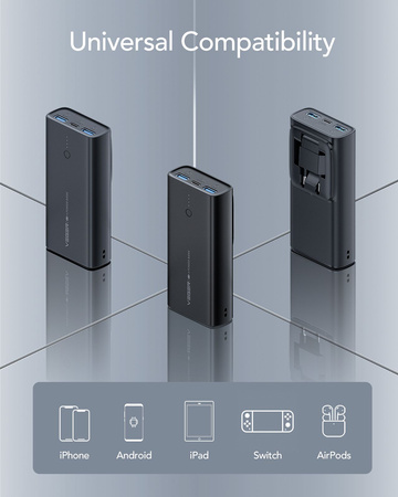 Bateria zewnętrzna (Powerbank) VEGER ACE100 - 10 000mAh Quick Charge PD 20W (W1146)