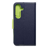 Kabura Fancy Book do SAMSUNG S24 granatowy / limonkowy