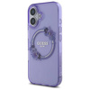 Original Case IPHONE 16 Guess Hardcase IML Flowers Wreath MagSafe (GUHMP16SHFWFCU) purple