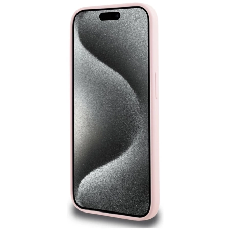 Karl Lagerfeld Silicone Karl&amp;Choupette MagSafe iPhone 14 Pro Case - Pink