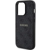 Guess 4G Collection Leather Metal Logo MagSafe Case for iPhone 14 Pro Max - Black
