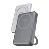 Powerbank Dudao K28 10000mAh PD 22.5W z MagSafe z metalową obudową i pierścieniem-podstawką - szary