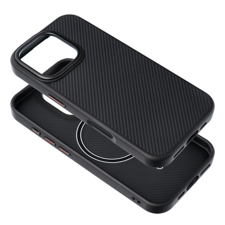 Carbon Elite Mag Cover kompatybilny z MagSafe pasuje do IPHONE 16 PLUS czarny