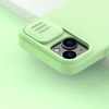 Nillkin CamShield Silky Silikonhülle iPhone 14 Plus Hülle mit Kameraschutz Blau