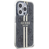 Oryginalne Etui GUESS Hardcase GUHCP15LH4PSEGK do iPhone 15 Pro (4G Gold  Stripe / czarny)