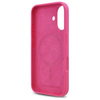 Oryginalne Etui IPHONE 16 Karl Lagerfeld Hardcase Silicone Choupette Head Print MagSafe (KLHMP16SSCHPPLF) fuksja
