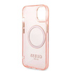 Guess nakładka do iPhone 14 6,1" GUHMP14SHTCMP różowa HC Magsafe Gold Outline Translucent