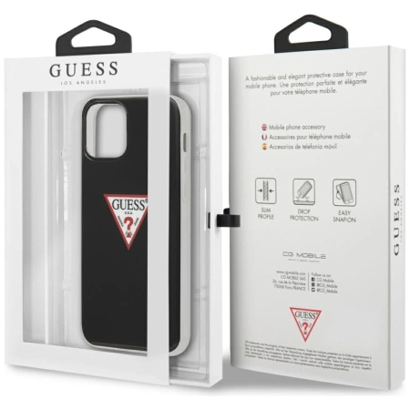 Guess GUHCP12MPCUCTLBK iPhone 12 Pro / iPhone 12 czarny/black hardcase Triangle Collection