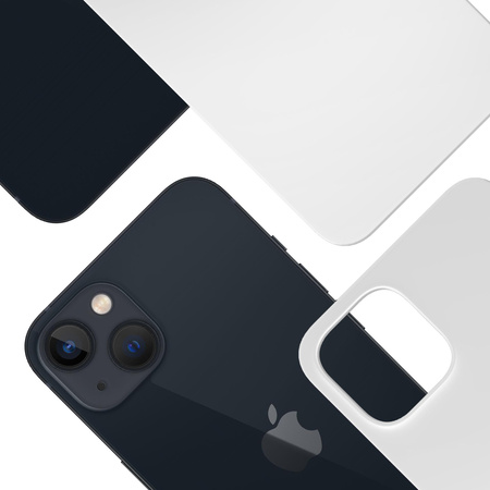 Apple iPhone 15 Plus - 3mk Hardy MagSilicone Silver-White