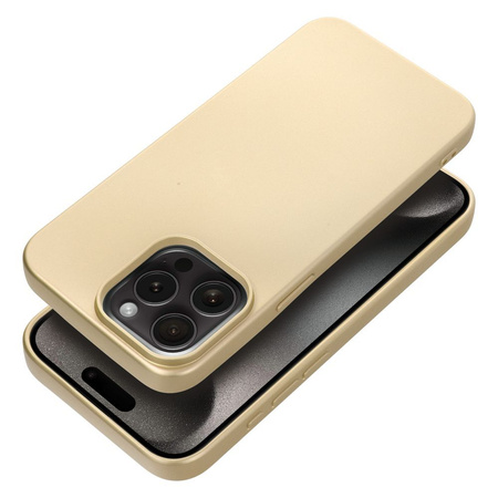 Futerał METALLIC do IPHONE 15 PRO MAX złoty