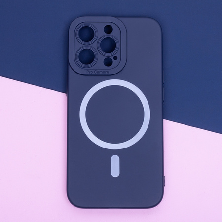 Nakładka Silicon Mag do iPhone 16 Pro 6,3&quot; ciemnoniebieska