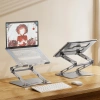 Wozinsky WRS-CPY75DSS Aluminum Laptop and Tablet Stand + Free Smartphone Stand - Silver
