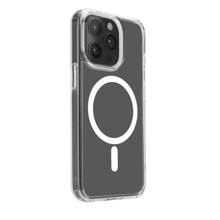 Etui silikonowe Puro Lite Mag MagSafe do iPhone 15 Pro - przezroczyste