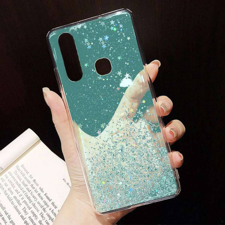 Etui XIAOMI REDMI 10 Brokat Cekiny Glue Glitter Case miętowe