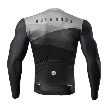 Rockbros Radtrikot 15120009005 Langarm Frühjahr/Sommer XXL – Schwarz