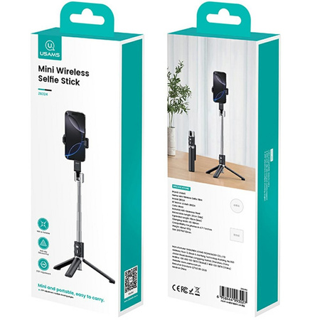 Selfie Stick USAMS ZB324 Mini Wireless czarny