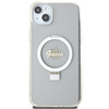 Guess nakładka do iPhone 15 Plus 6.7&quot; GUHMP15MHRSGSD transparentna hardcase Ring Stand Script Glitter MagSafe