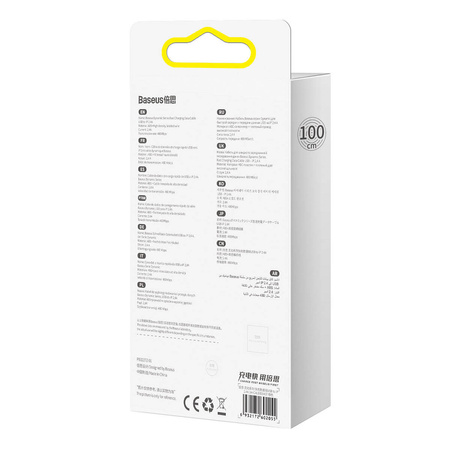 Baseus kabel do iPhone USB - Lightning 1m, 2,4A szary (CALD000416)