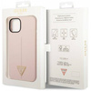 Guess Silicone Triangle Logo - Etui iPhone 14 (różowy)
