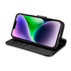 iCarer Wallet Case 2in1 iPhone 14 Flip Leder Anti-RFID Schwarz (WMI14220725-BK)