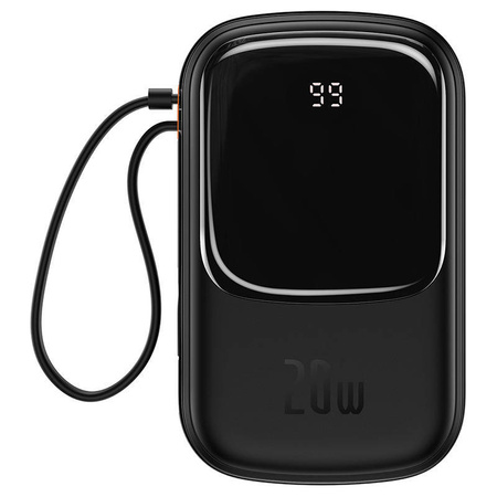 Powerbank Baseus Qpow PRO with cable, 20000mAh, 20W (Black)