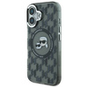 Karl Lagerfeld nakładka do iPhone 16 6,1&quot; KLHMP16SHMCKMHK czarna Hardcase IML Monogram Karl&Choupette Head MagSafe